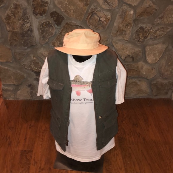 toddler fishing vest and hat